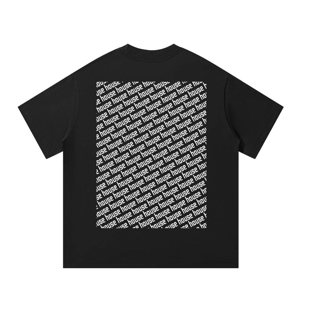 Colourful House Unisex Oversized Tee [Rear Print]