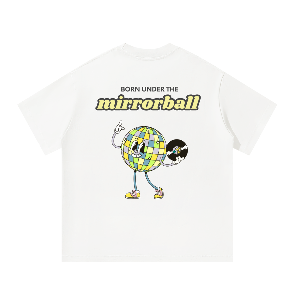 'Born Under The Mirrorball' Unisex Oversized Tee