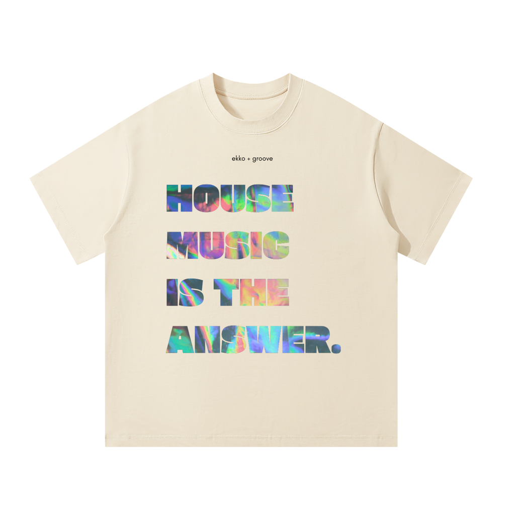 House Music is the Answer Unisex Oversized Tee