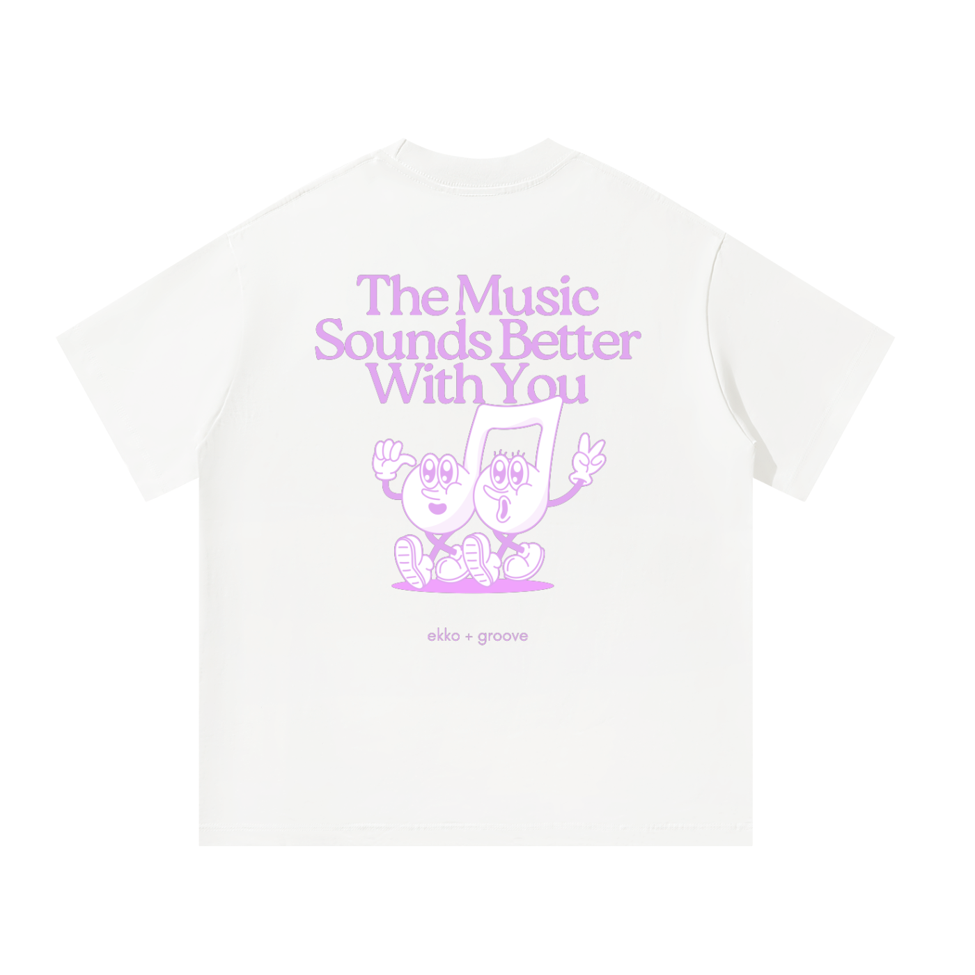 The Music Sounds Better With You / Stardust Inspired Unisex Oversized Tee [Rear Print]
