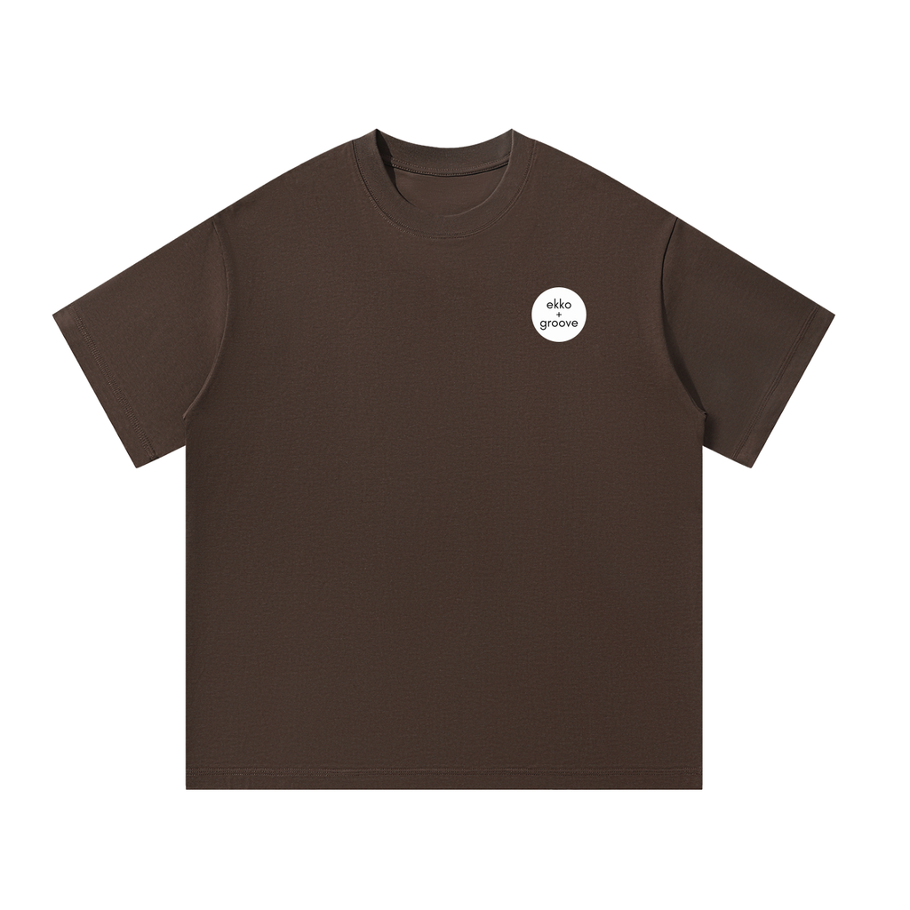 ekko + groove Logo only Unisex Oversized Tee