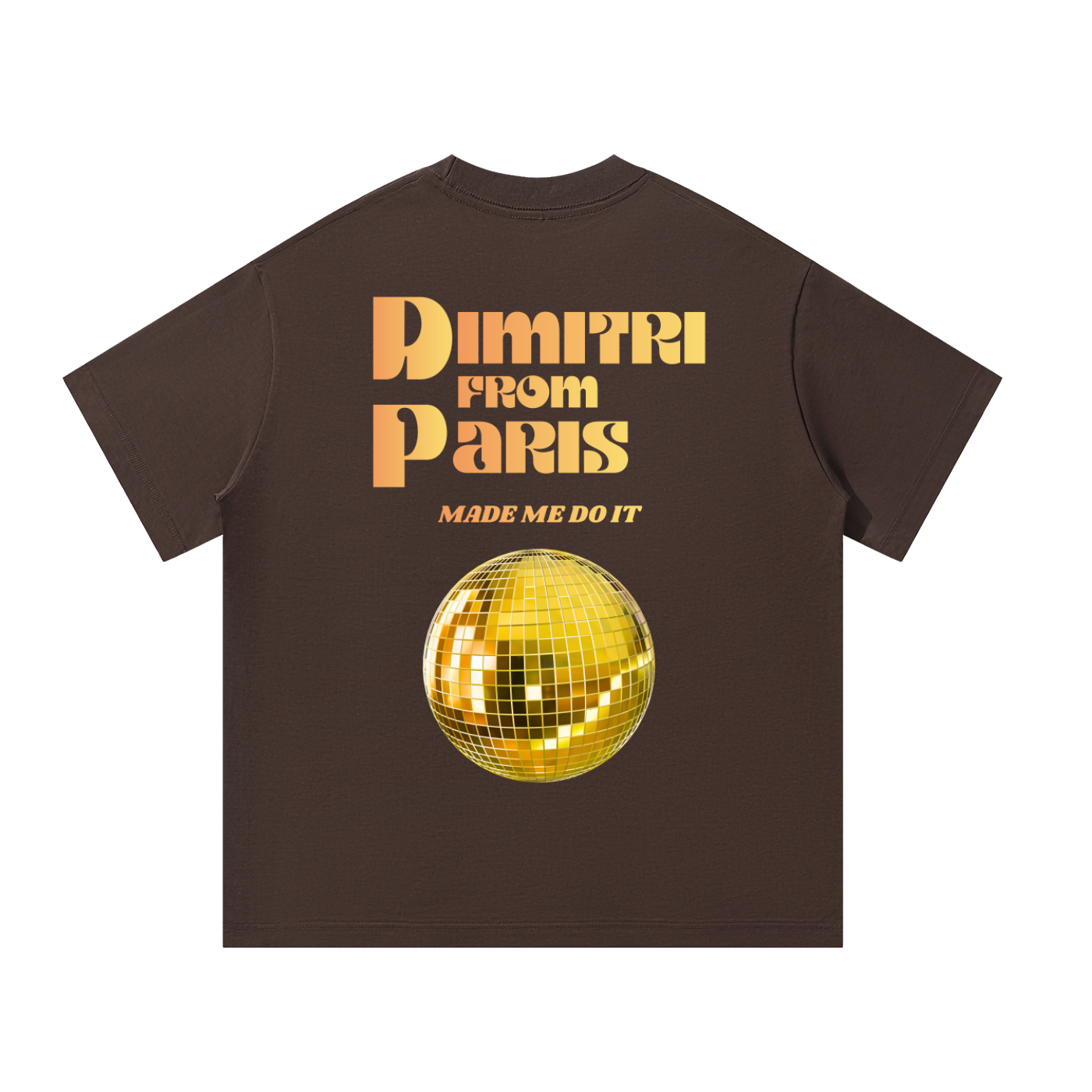 'Dimitri From Paris Made Me Do It' Unisex Oversized Tee (Dark)
