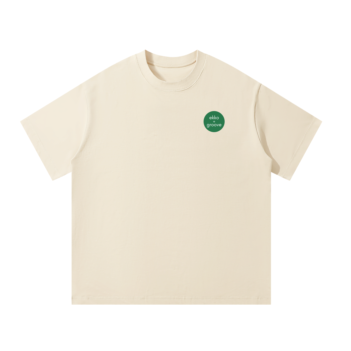 ekko + groove Logo only Unisex Oversized Tee