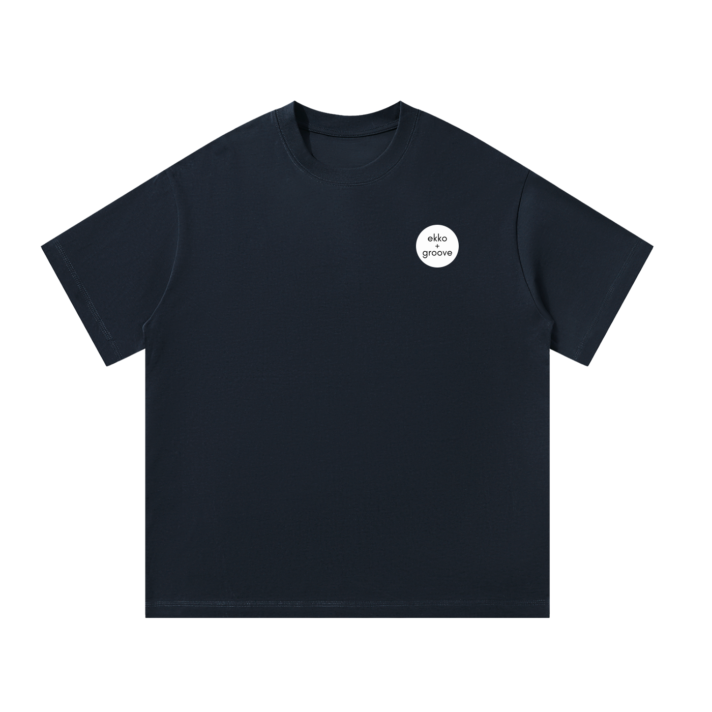 ekko + groove Logo only Unisex Oversized Tee
