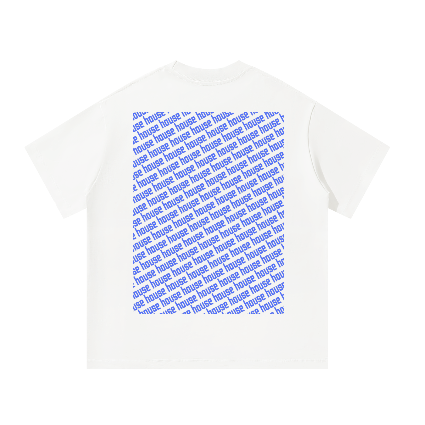 Colourful House Unisex Oversized Tee [Rear Print]