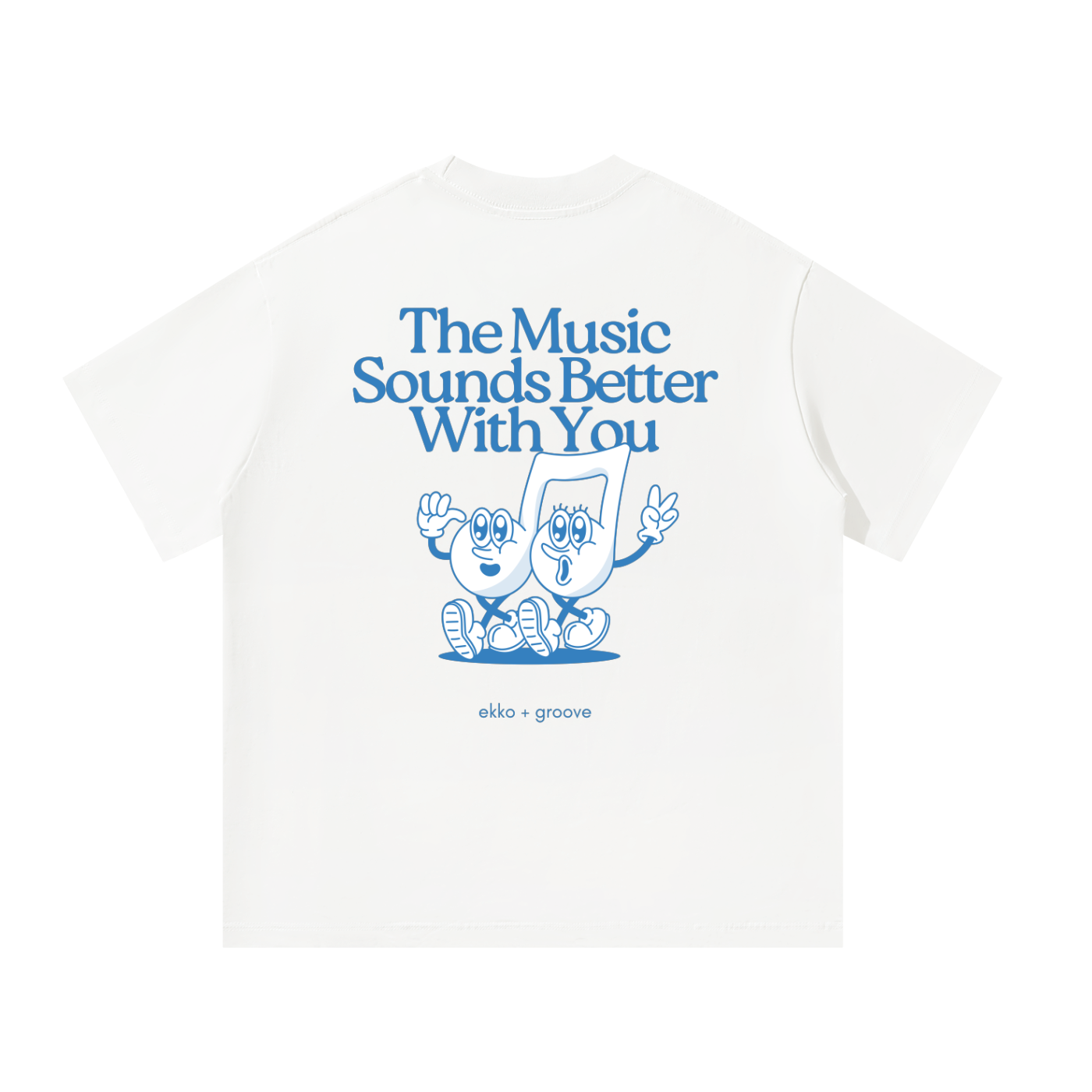 The Music Sounds Better With You / Stardust Inspired Unisex Oversized Tee [Rear Print]