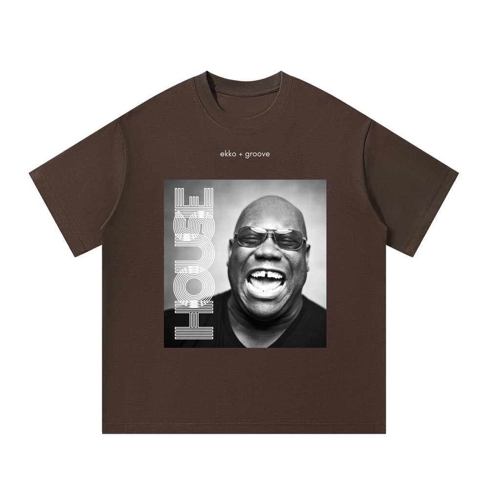 Carl Cox Monochrome Unisex Oversized Tee (Dark)