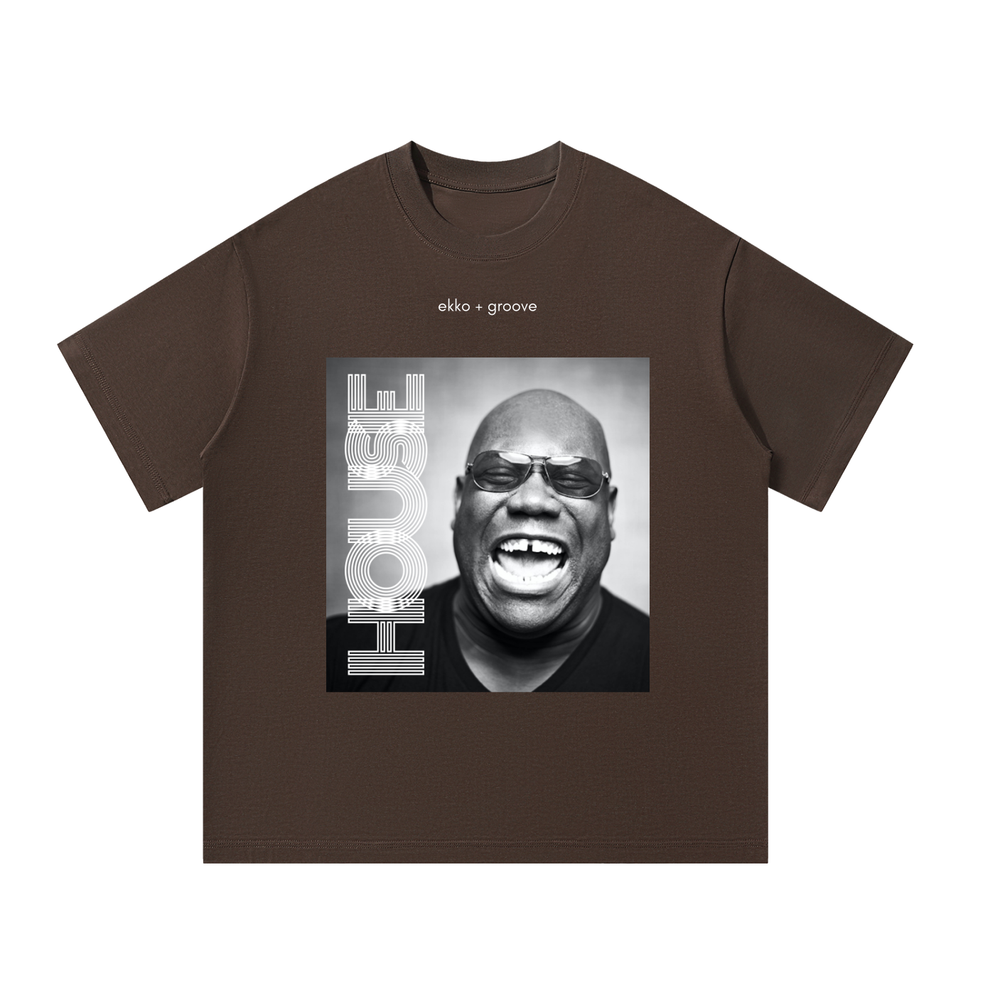 Carl Cox Monochrome Unisex Oversized Tee (Dark)