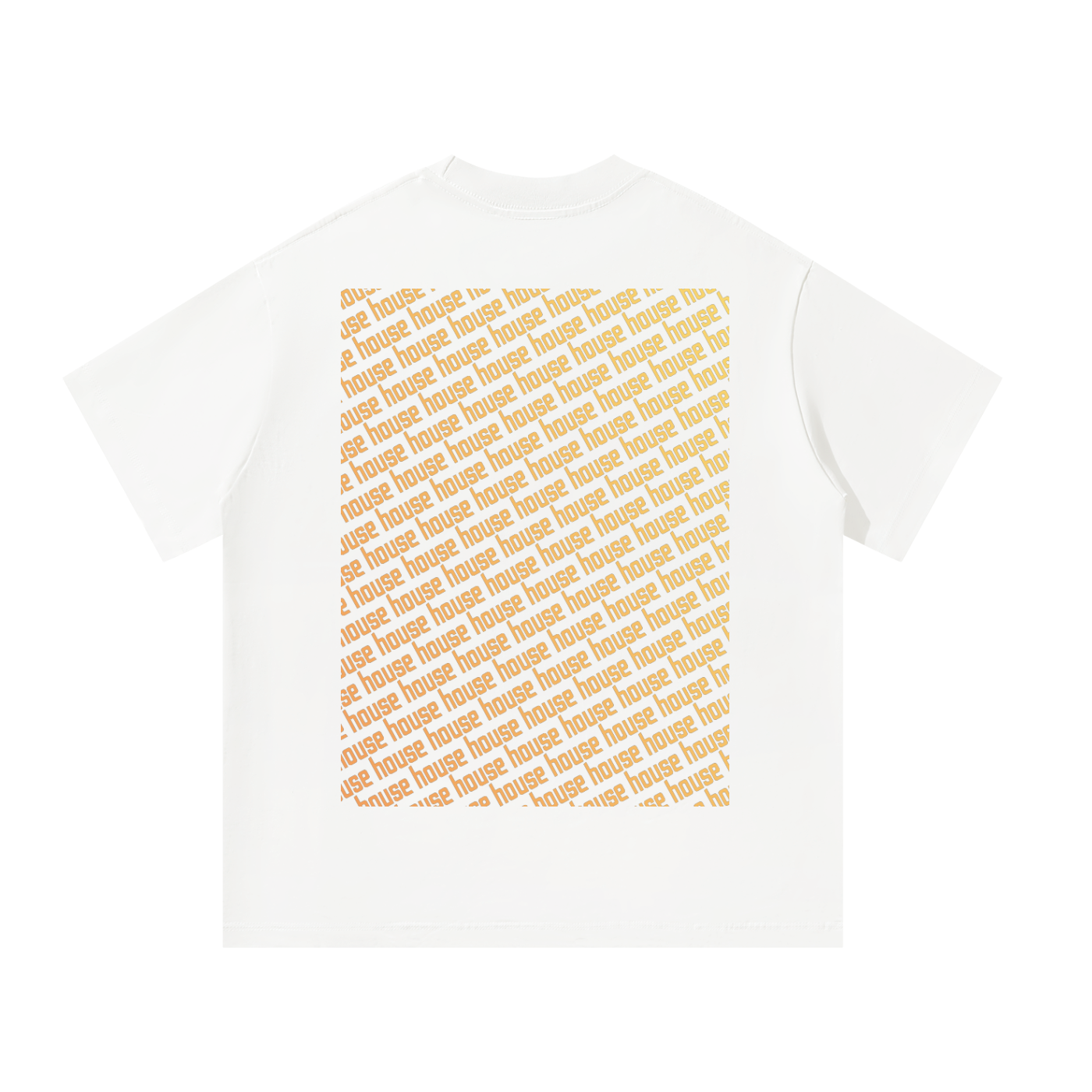 Colourful House Unisex Oversized Tee [Rear Print]