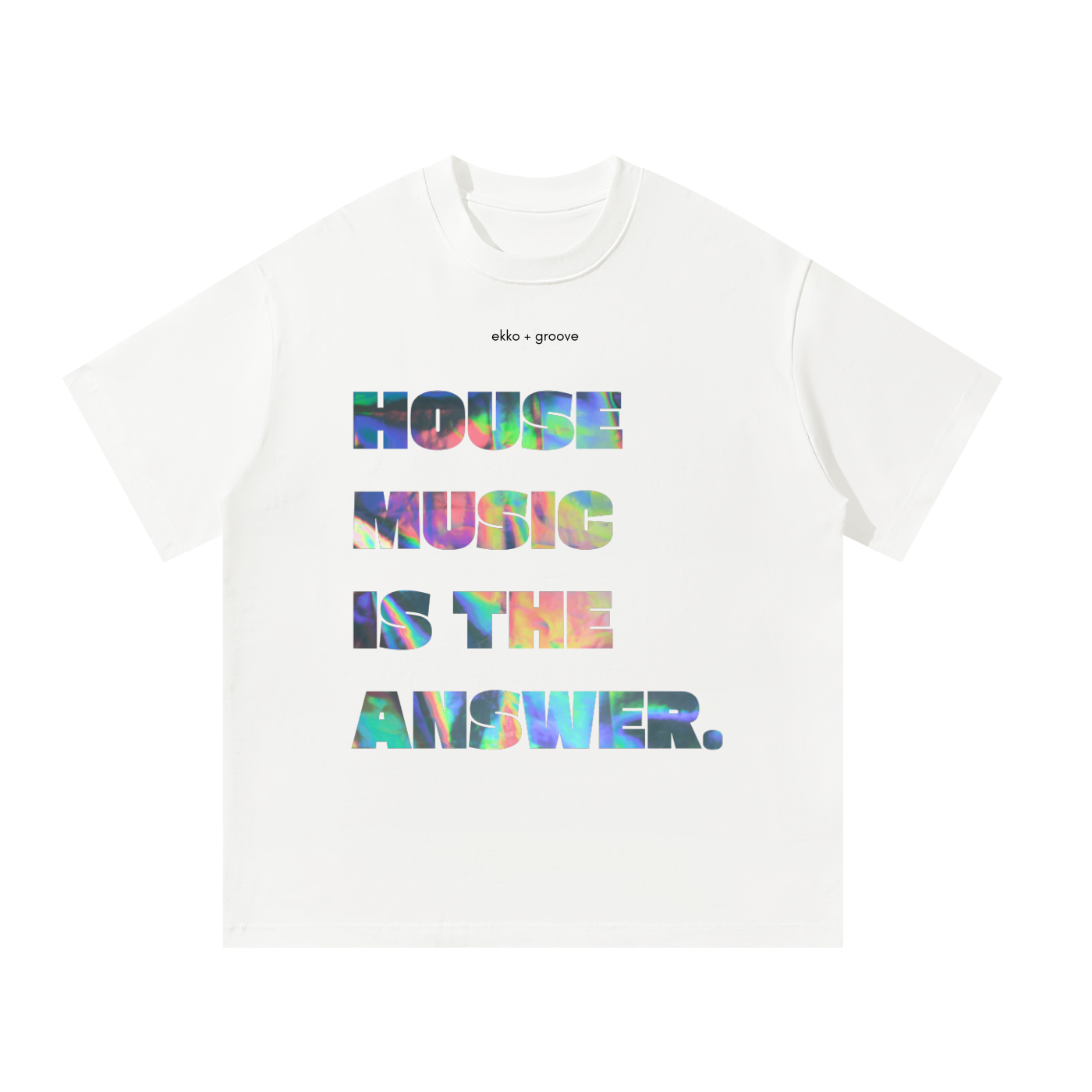 House Music is the Answer Unisex Oversized Tee