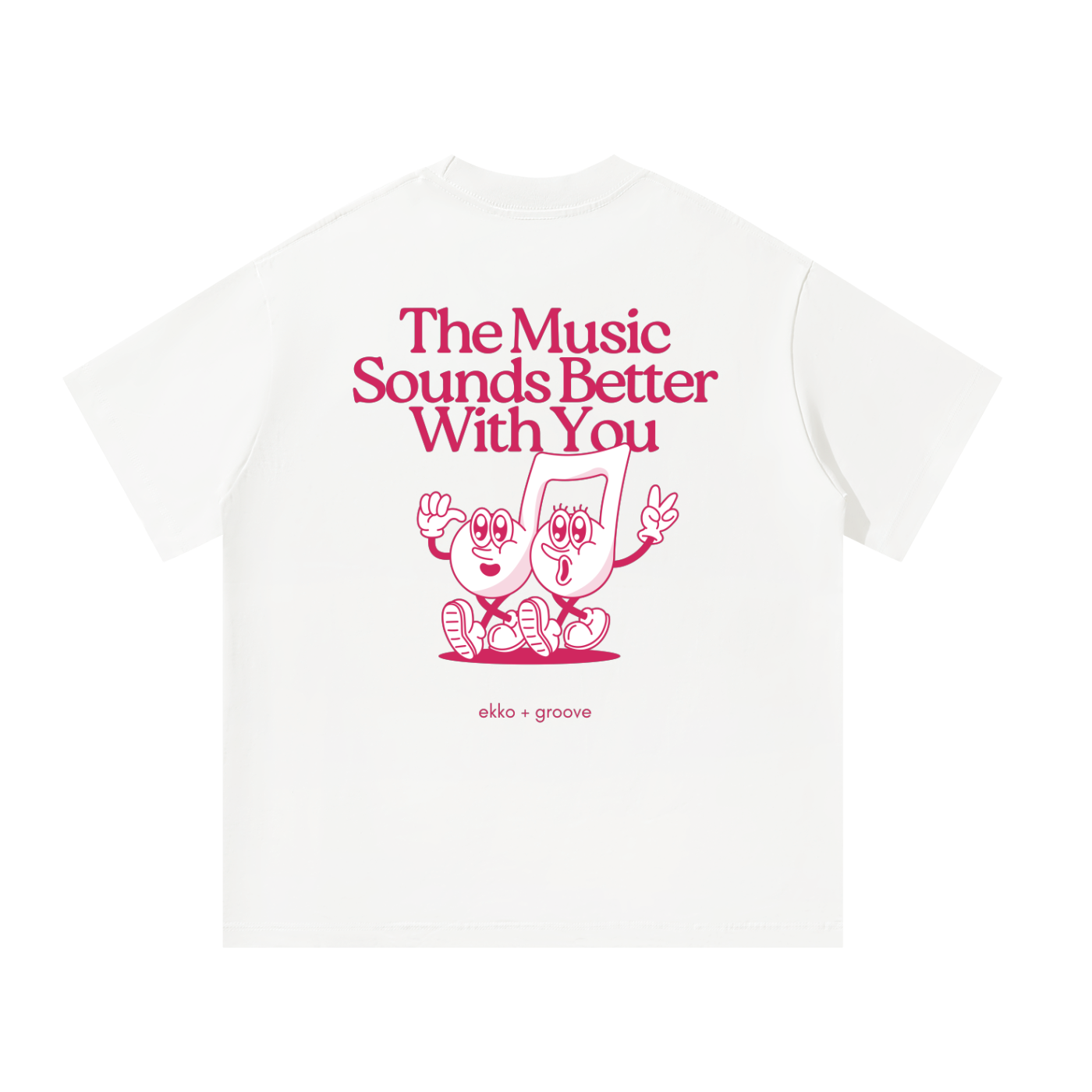 The Music Sounds Better With You / Stardust Inspired Unisex Oversized Tee [Rear Print]