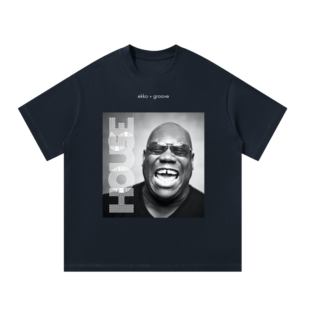 Carl Cox Monochrome Unisex Oversized Tee (Dark)