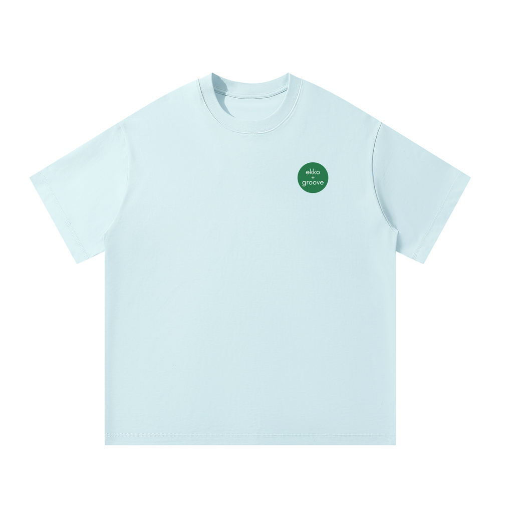 ekko + groove Logo only Unisex Oversized Tee