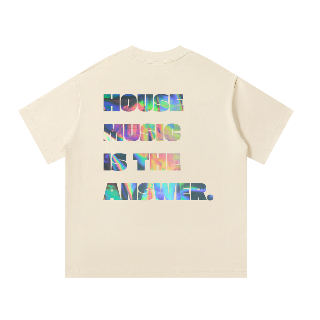 House Music is the Answer Unisex Oversized Tee