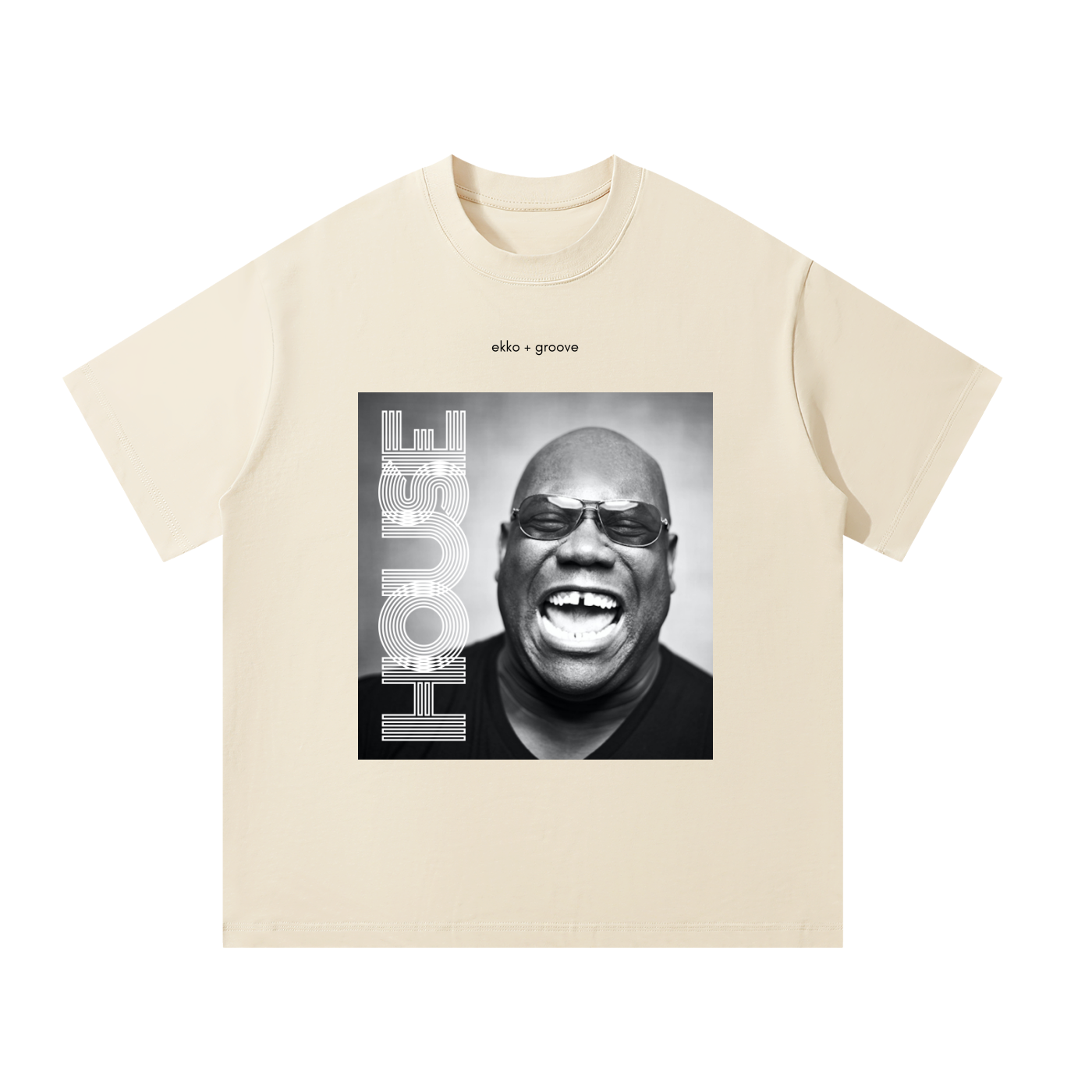 Carl Cox Monochrome Unisex Oversized Tee (Light)