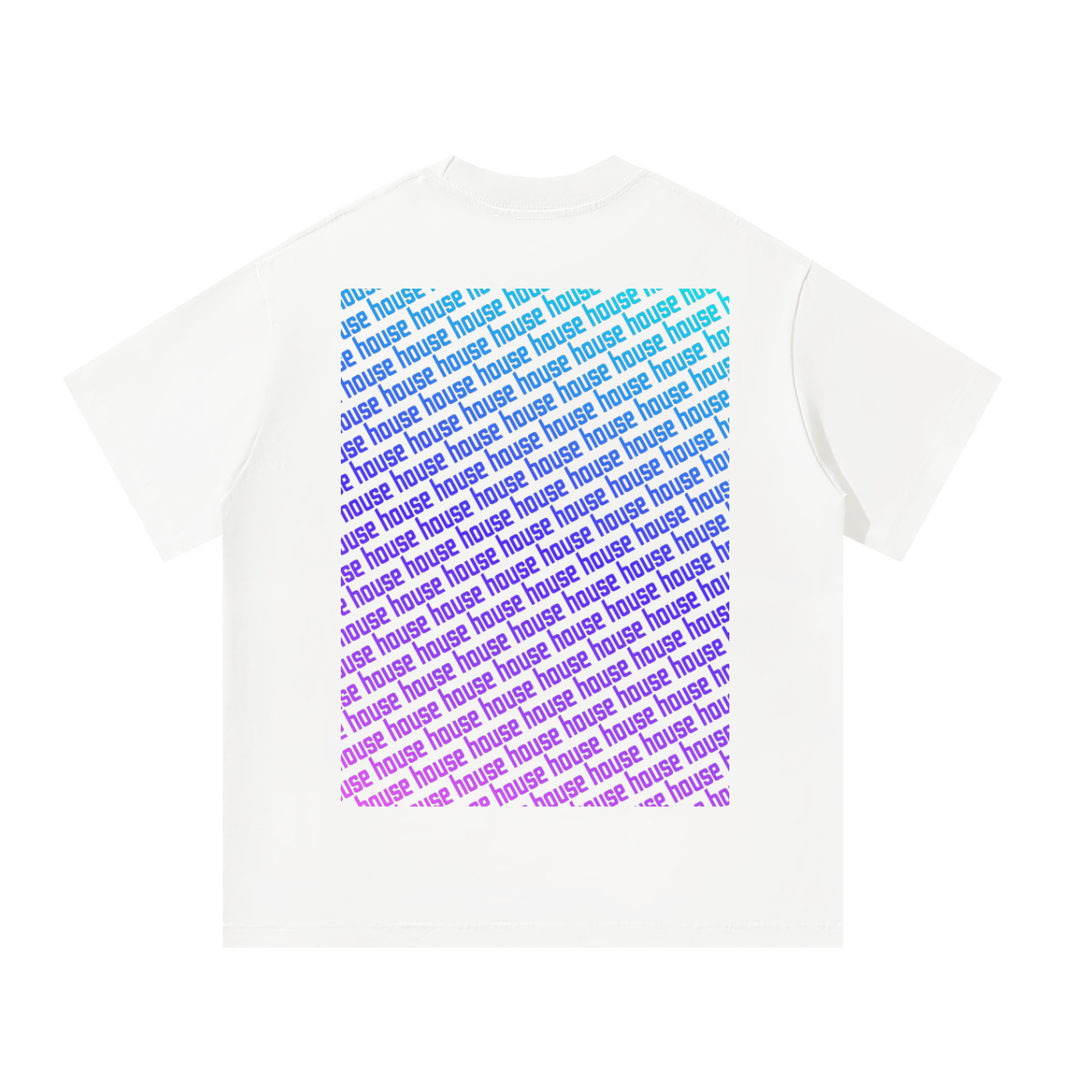 Colourful House Unisex Oversized Tee [Rear Print]