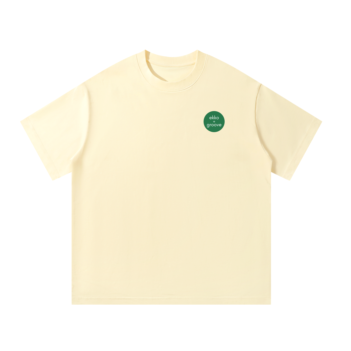 ekko + groove Logo only Unisex Oversized Tee