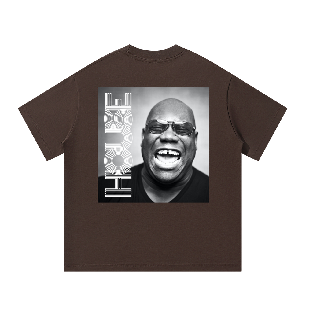 Carl Cox Monochrome Unisex Oversized Tee (Dark)