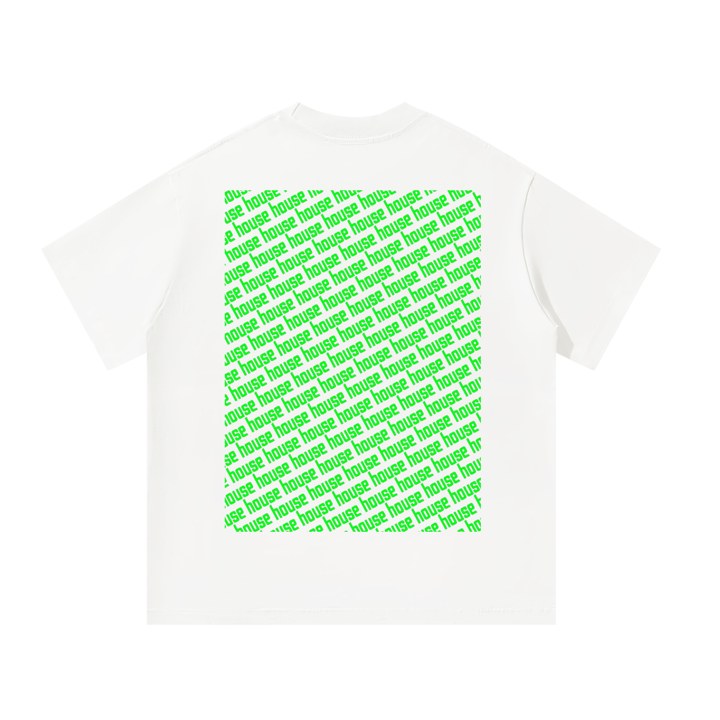 Colourful House Unisex Oversized Tee [Rear Print]