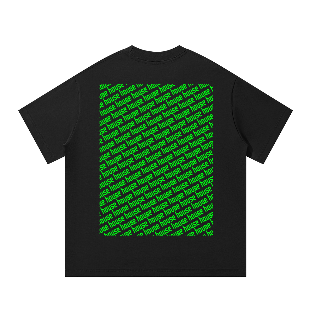 Colourful House Unisex Oversized Tee [Rear Print]