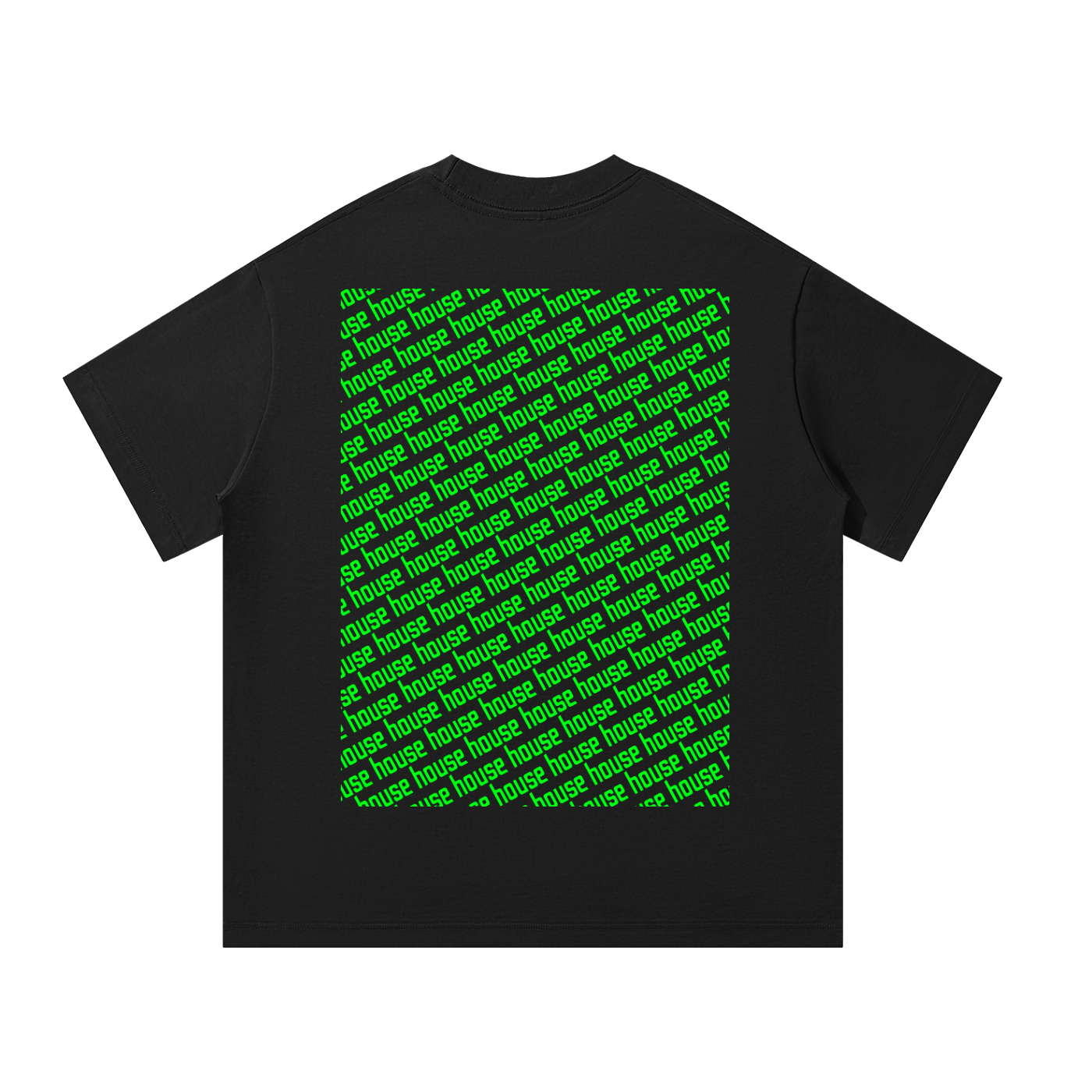 Colourful House Unisex Oversized Tee [Rear Print]