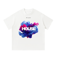 House Music Cloud Unisex Oversized Tee [Front Print]