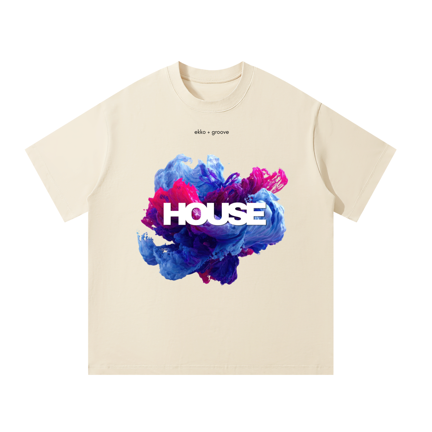 House Music Cloud Unisex Oversized Tee
