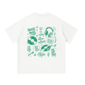 House Music Doodle Unisex Oversized Tee [Rear Print]
