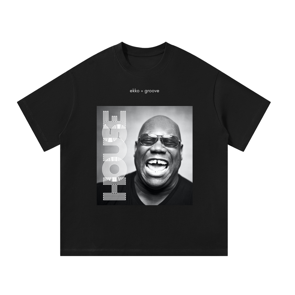 Carl Cox Monochrome Unisex Oversized Tee [Front Print]