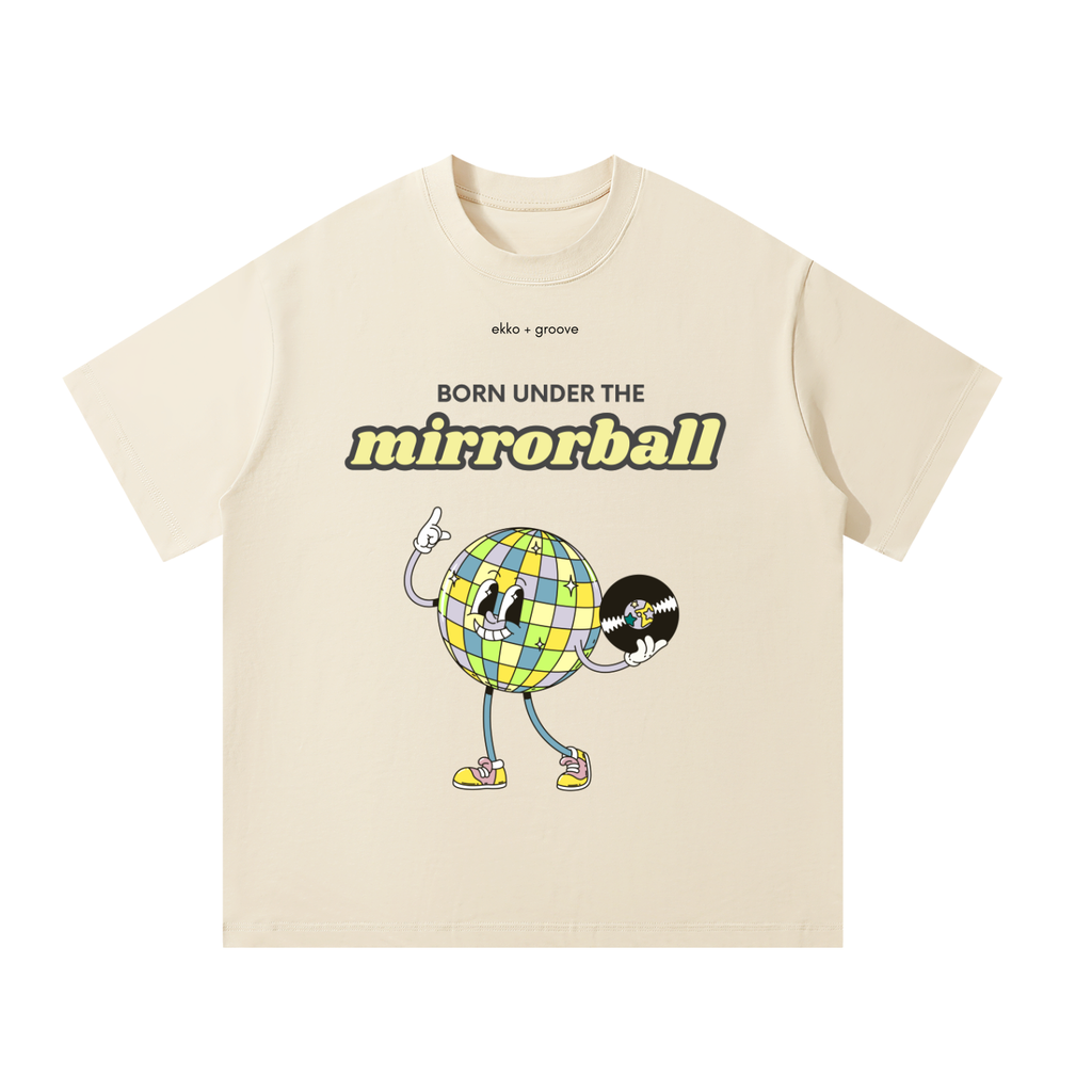 'Born Under The Mirrorball' Unisex Oversized Tee