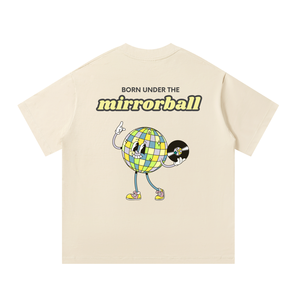 'Born Under The Mirrorball' Unisex Oversized Tee