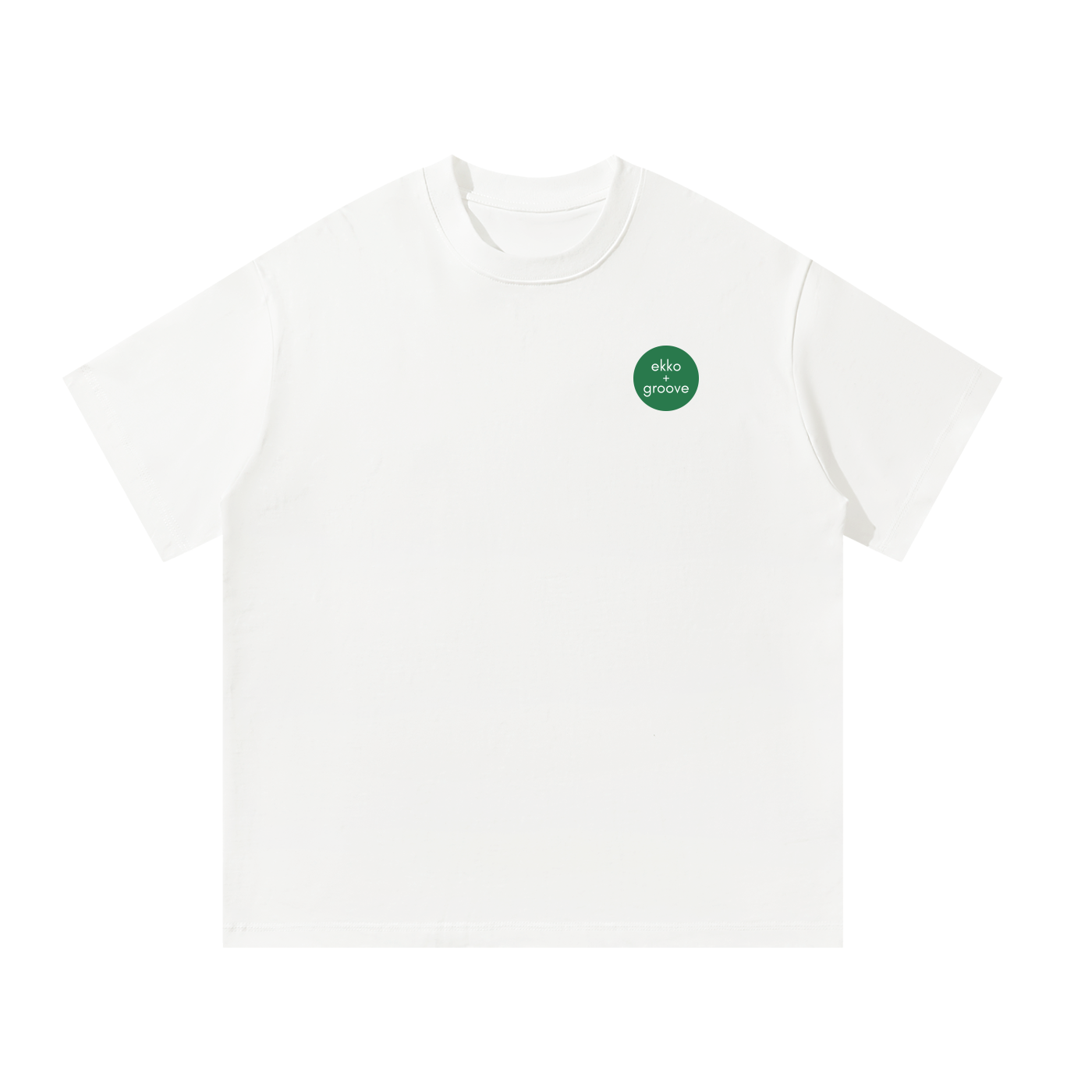 ekko + groove Logo only Unisex Oversized Tee